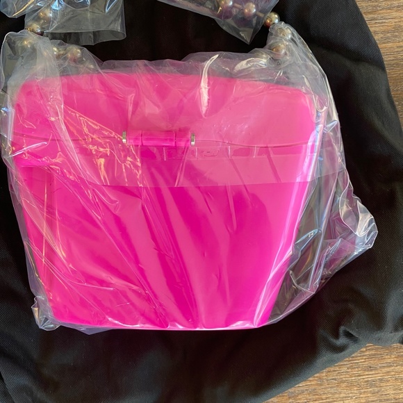 New Palm Angels Pink Padlock Mini Bag - Picture 7 of 9